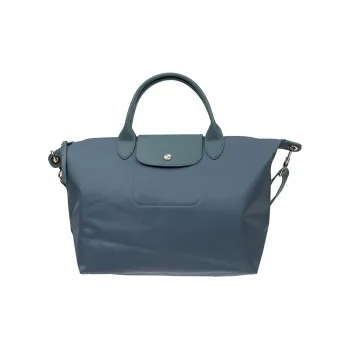 LONGCHAMP Le Pliage Néo Canvas Canvas Bag Dumpling Bag One Shoulder Handbag Regular Women's Blue