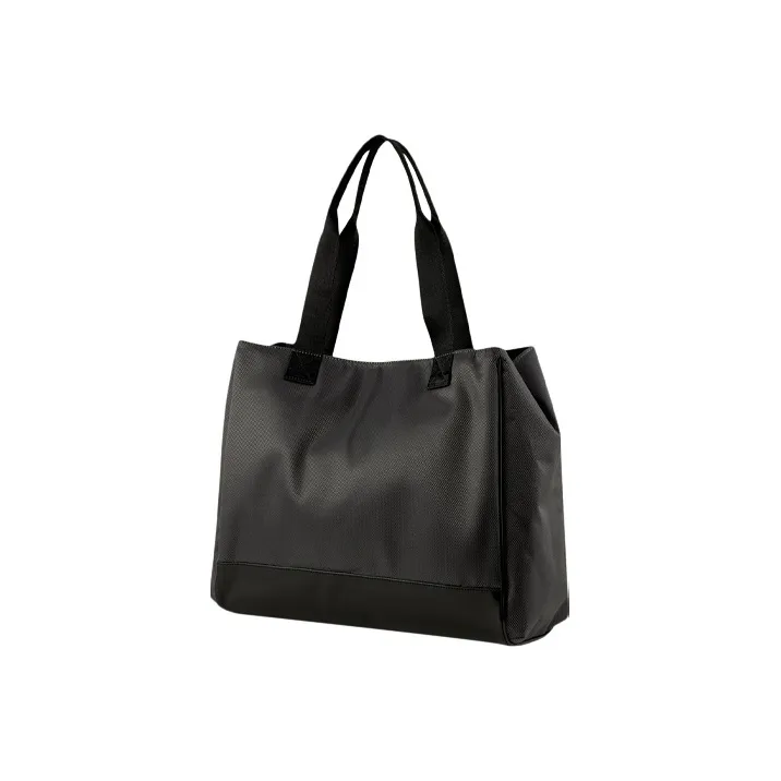 PUMA Leather Basket Bag, Tote Bag, Shopping Bag, Handbag Regular Women's Black Patchwork-1