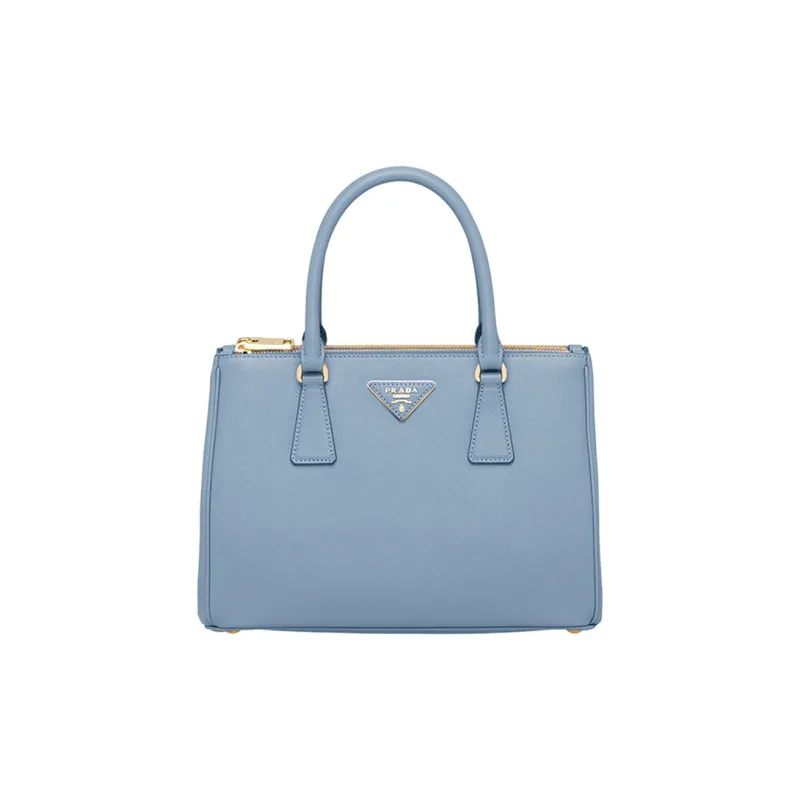 PRADA Leather Killer Bag Portable Crossbody Bag Shoulder Bag Medium Size Women's Blue-0