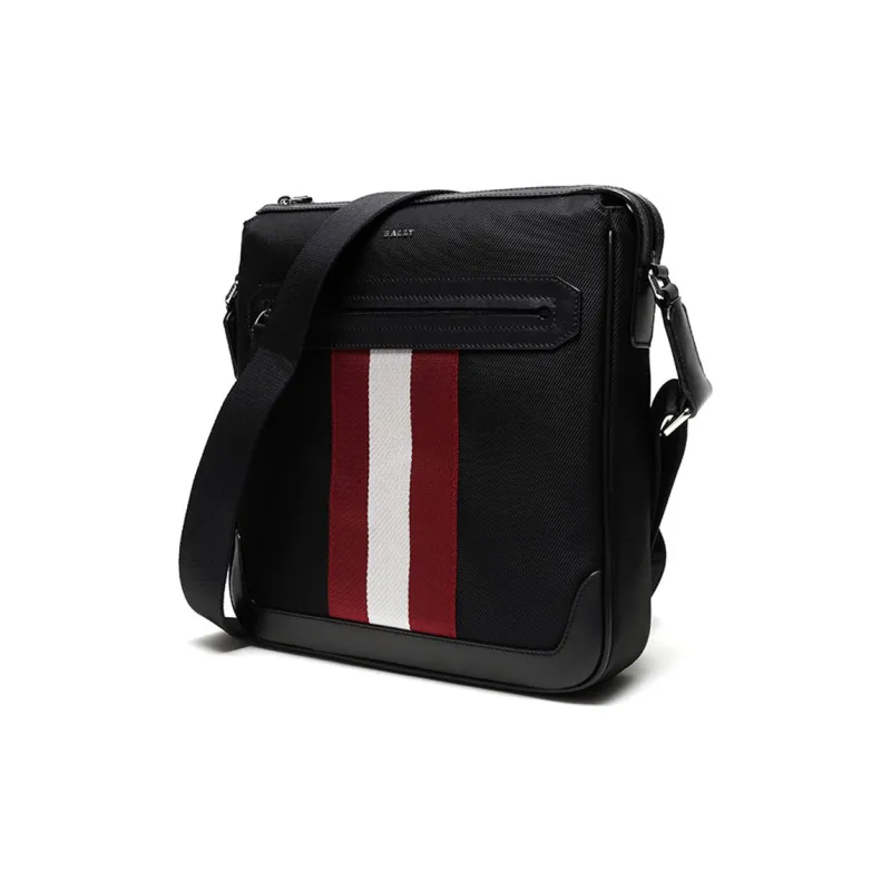 BALLY Fabric Crossbody Bag Messenger Bag Shoulder Bag Regular Men's Black-1