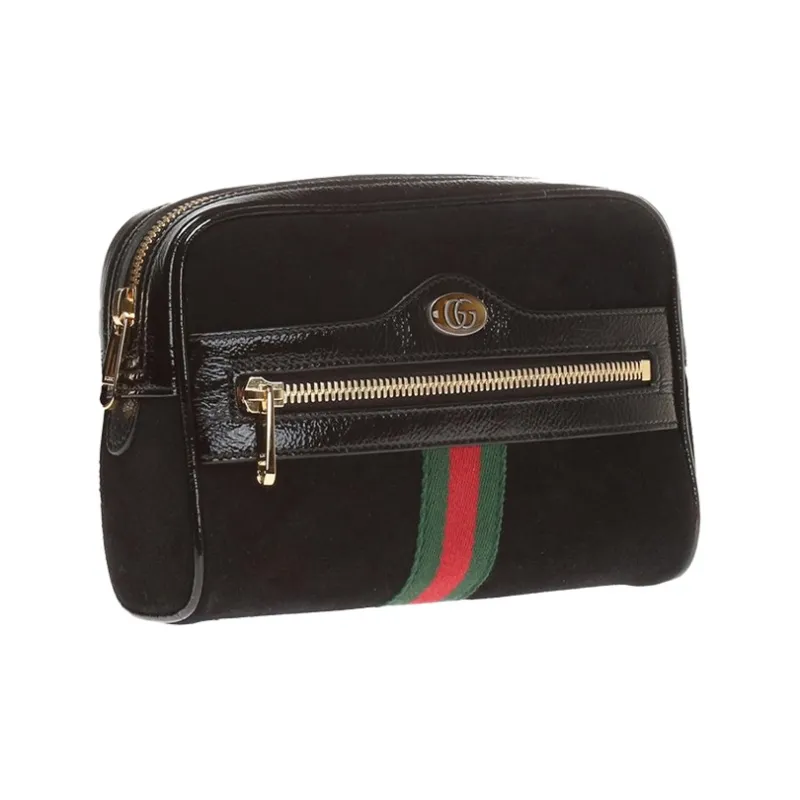 GUCCI Ophidia Cow Leather Sling Bag, Shoulder Bag, Crossbody Bag, Fanny Pack Small Size Unisex Black-1