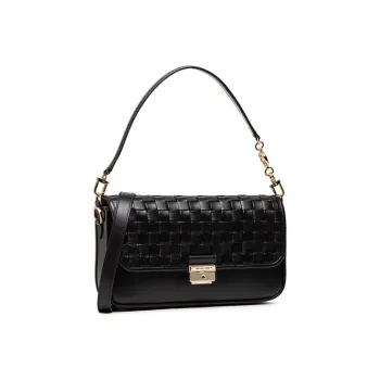 MICHAEL KORS Bradshaw Leather Baguette Bag Shoulder Bag Handbag Small Size Women's Black