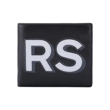 MICHAEL KORS MK Cooper Cow Leather Wallet Men's Black White