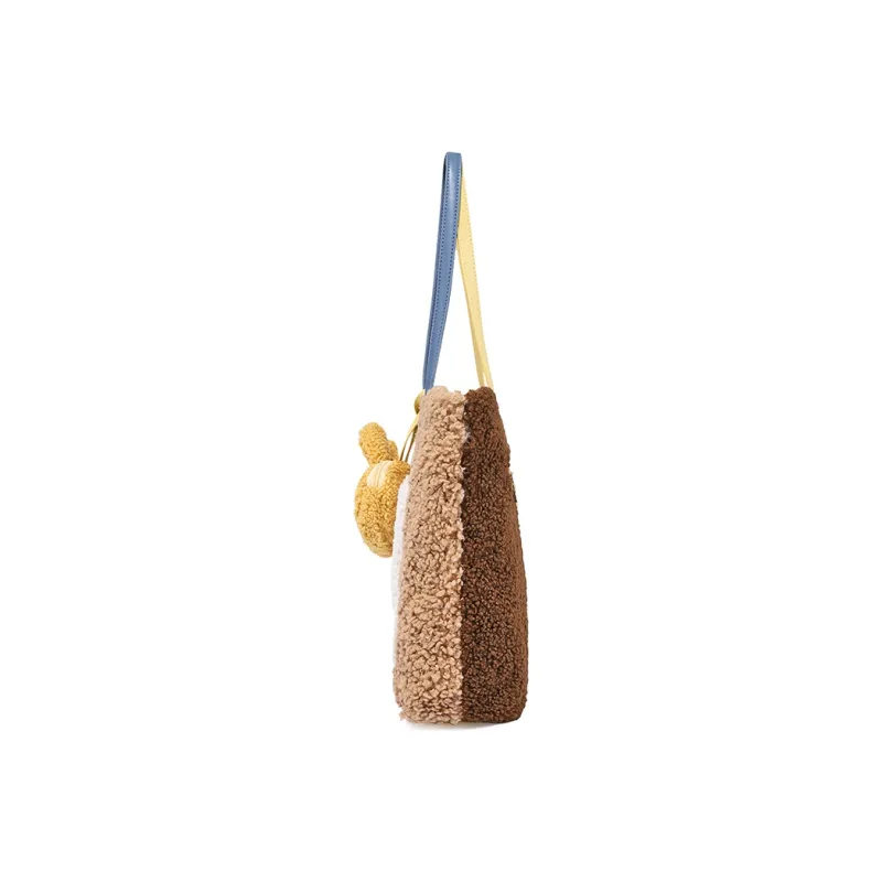 Miffy Lambswool Tote Bag Women's Khaki/Ecru-2