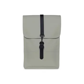 Rains Polyester Backpack Small Size Unisex Concrete Gray