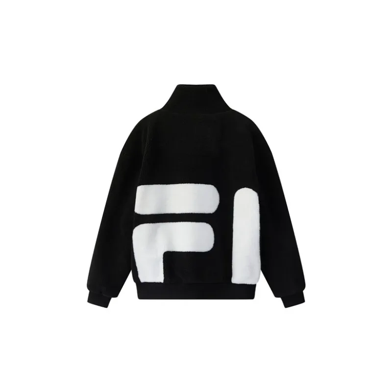 FILA Velvet Jackets Men Black-1