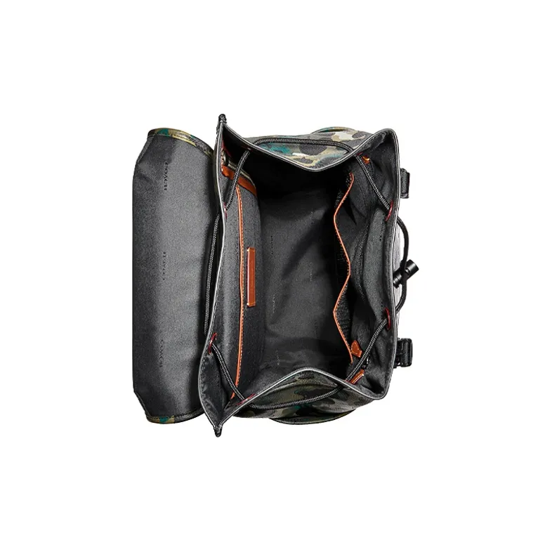 COACH Pebbled Leather Backpack Large Size Men's Camouflage-3