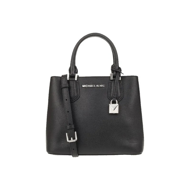 MICHAEL KORS Cow Leather Backpack Crossbody Handbag Women's Black-3