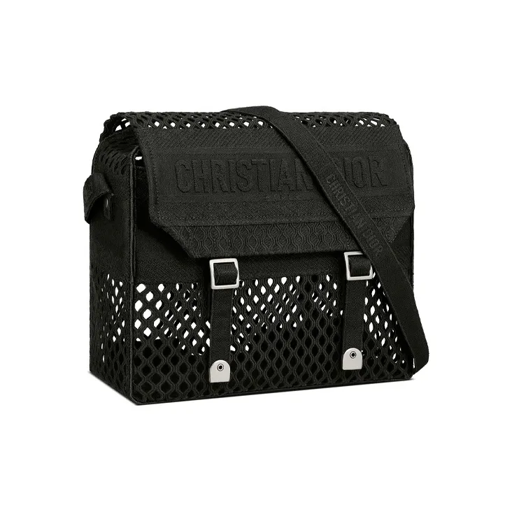 DIOR Canvas Messenger Bag Shoulder Bag Crossbody Bag Regular Women's Black-1