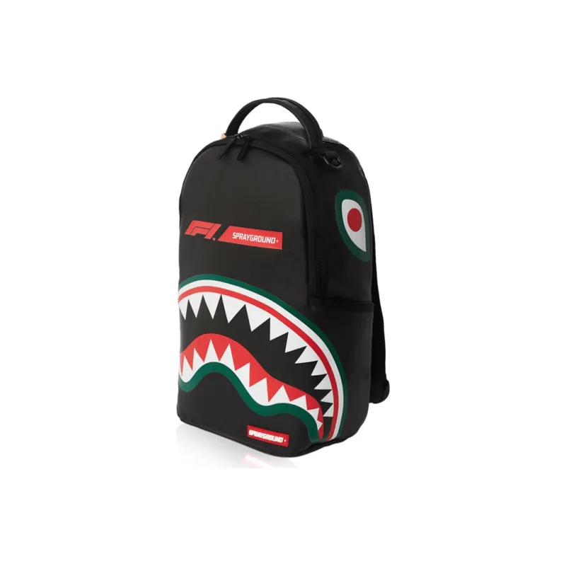 SPRAYGROUND F1 Formula One Collaboration PVC Backpack Tubas Unisex Black-1