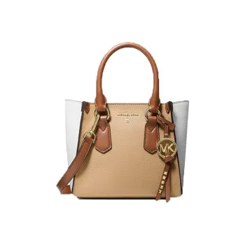 MICHAEL KORS Kris Leather Handbag Shoulder Bag Crossbody Bag Small Size Women's Brown