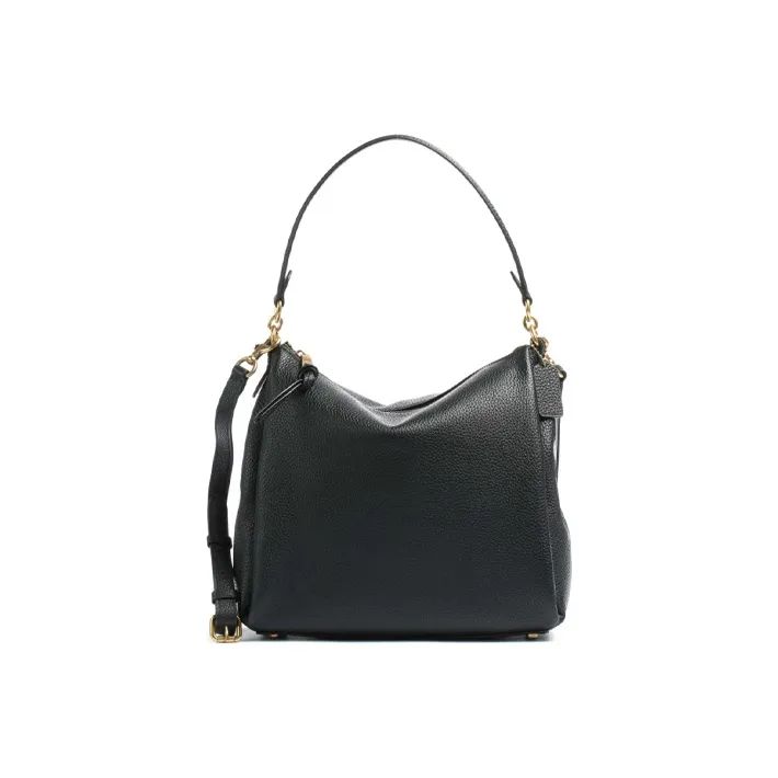 COACH Shay Leather, Cow Leather Handbag, Crossbody Bag, Shoulder Bag Tubas Women's Black-0