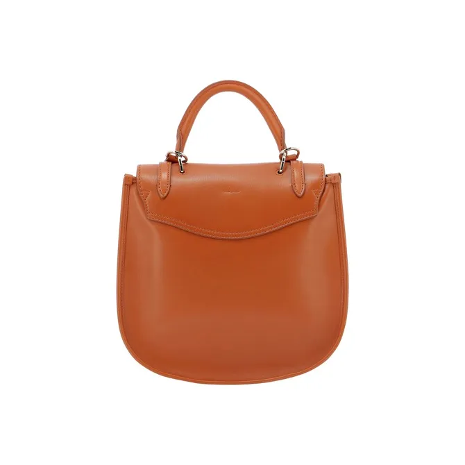Fontana Milano 1915 Cow Leather Handbag Women's Brown-1