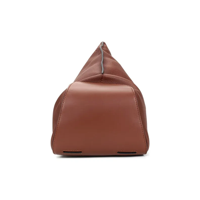 LOEWE Anton Cow Leather Crossbody Bag Shoulder Bag Small Size Men's Cognac-4