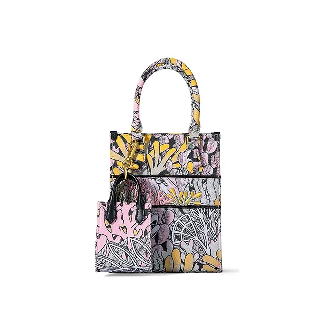 FION Fabric Shoulder Bag, Crossbody Bag, Handbag Regular Women's Pink/Black-2