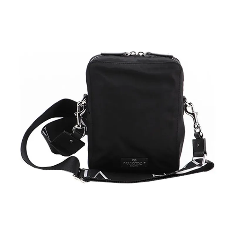 Valentino Polyamide Messenger Bag Shoulder Bag Crossbody Bag Regular Men's Black-3