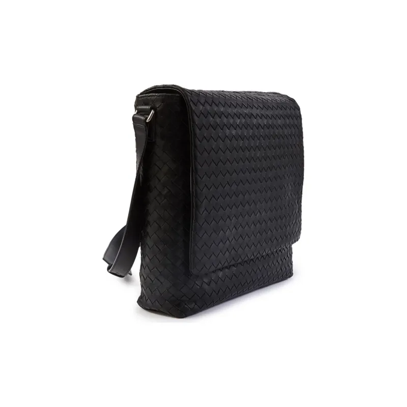Bottega Veneta Cow Leather Envelope Bag Crossbody Bag Shoulder Bag Men's Black-1