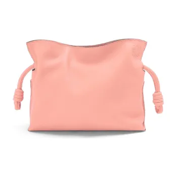 LOEWE Flamenco Nappa Cow Leather Clutch Mini Women's Pink