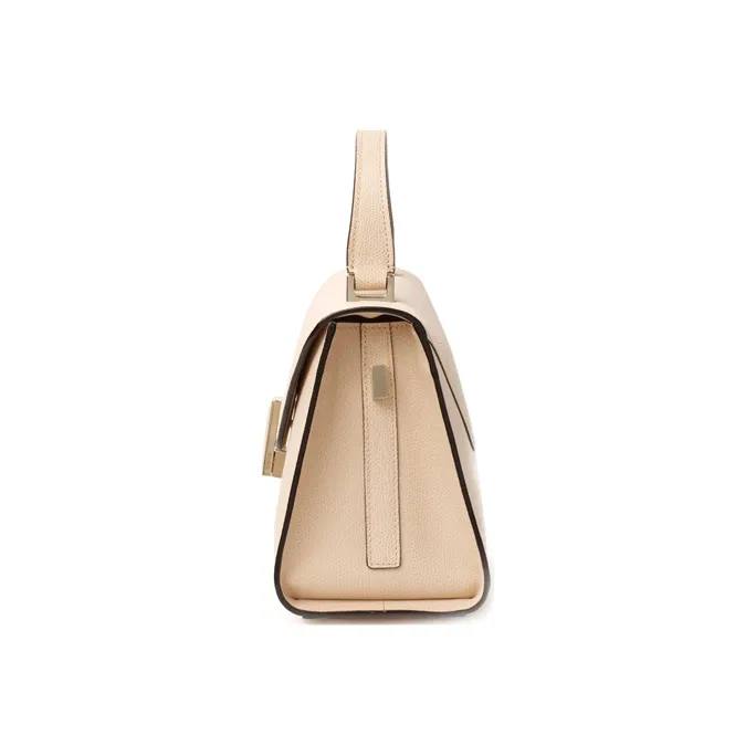 Valextra Iside Calfskin One Shoulder Handbag, Crossbody Bag Mini Women's Nude Pink-1