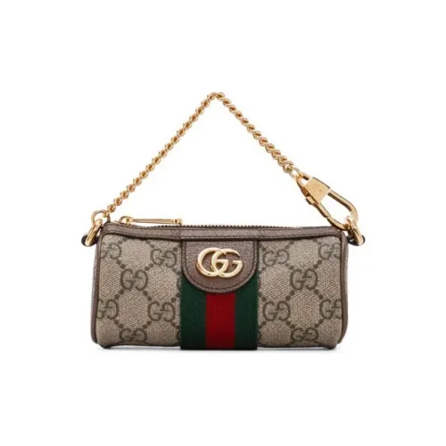 GUCCI Wmns Ophidia Series GG Coin Purse White/Brown