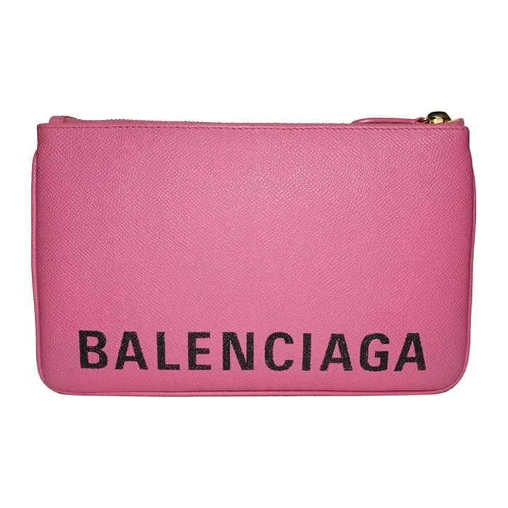 Balenciaga Cow Leather Clutch Women's Pink-0