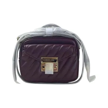 MICHAEL KORS Rose Leather Camera Bag, Handbag, Shoulder Bag, Crossbody Bag Trumpets Women's Fuchsia