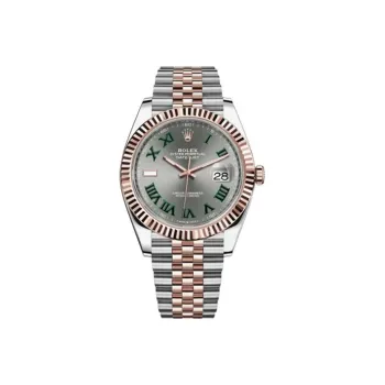 ROLEX Log Series Automatic Mechanical Movement Men's Watches Watch Gray Dial Oystersteel Case Oystersteel Strap