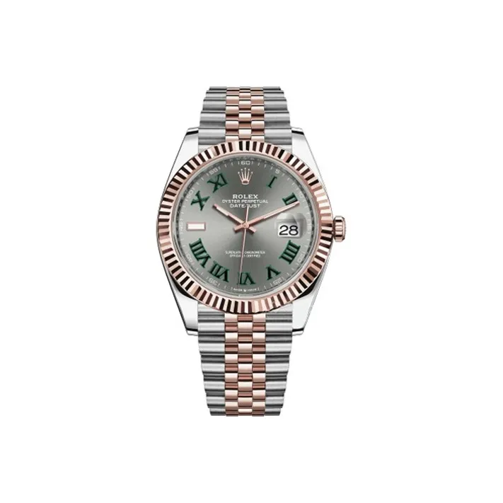 ROLEX Log Series Automatic Mechanical Movement Men's Watches Watch Gray Dial Oystersteel Case Oystersteel Strap-0