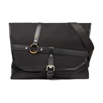 FANSIZHE Bondage Leather Shoulder Bag Men's Black