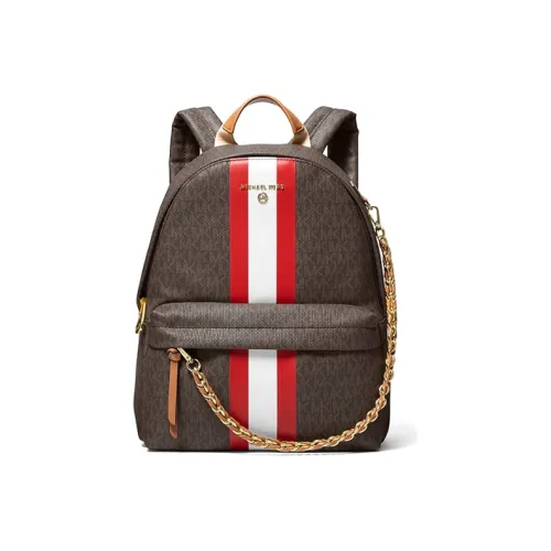 MICHAEL KORS Canvas Backpack Medium Size Women's Acorn Brown