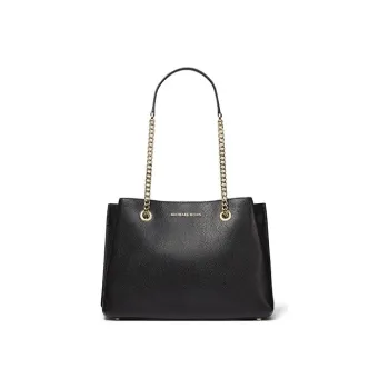 MICHAEL KORS Teagen Leather Shoulder Bag, Handbag Regular Women's Black