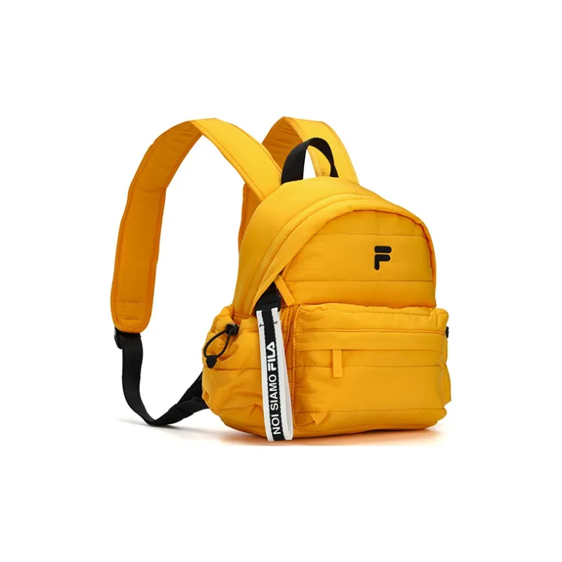 FILA FUSION Fabric Backpack Regular Women's Golden Orange Yellow-1