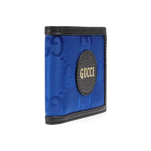 GUCCI Off The Grid Patchwork Wallet Men's Blue/Black-2