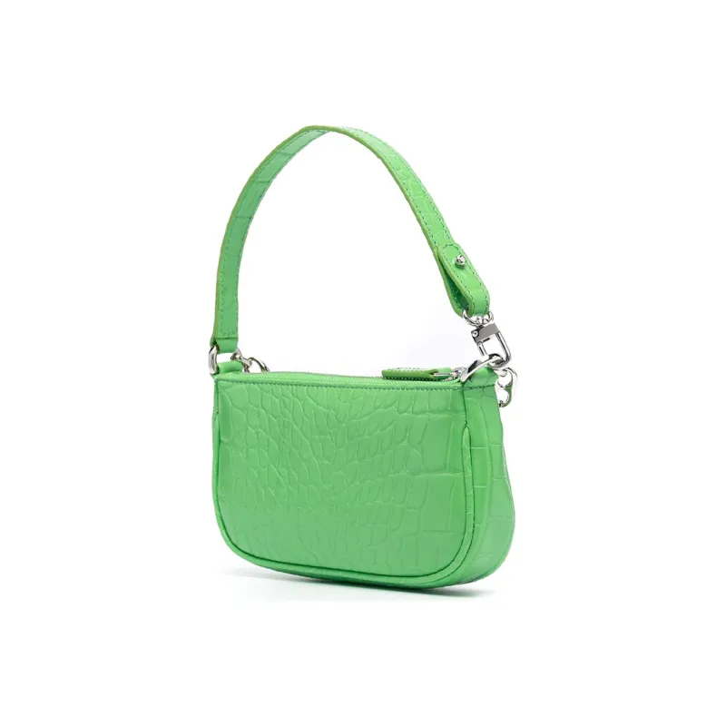 By Far Embossed-leather Chain Bag-1