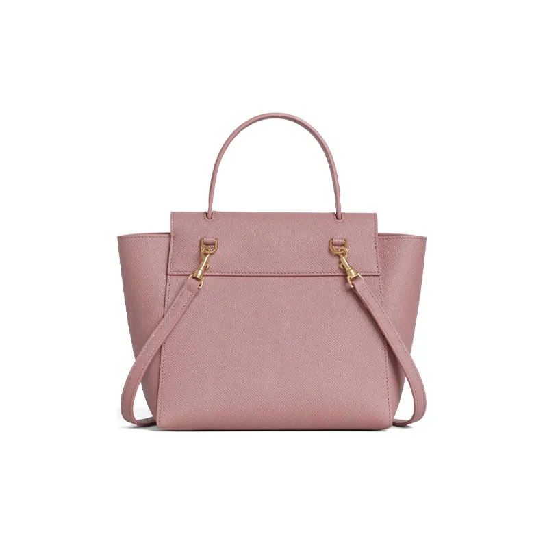 CELINE Grained Cow Leather Catfish Bag Shoulder Bag Crossbody Bag Handbag Women's Classical Rose-2