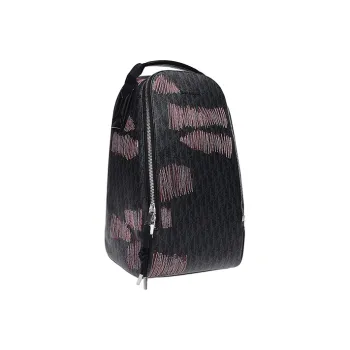 DIOR Fabric Shoulder Bag Large Size Men's Black Base Gray