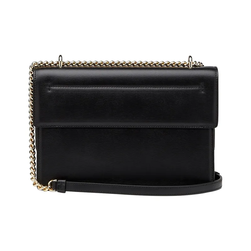 FERRAGAMO Vara Cow Leather Bowknot Bag Shoulder Bag Women's Black-2