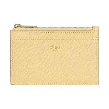 CELINE Grained Calfskin Card Holder Women's Blossom Pink
