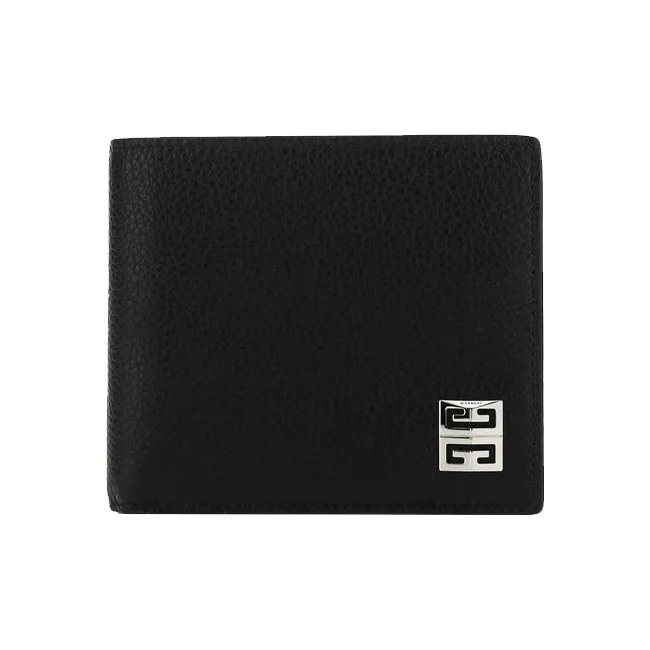 GIVENCHY Cow Leather Wallet Men's Black-0