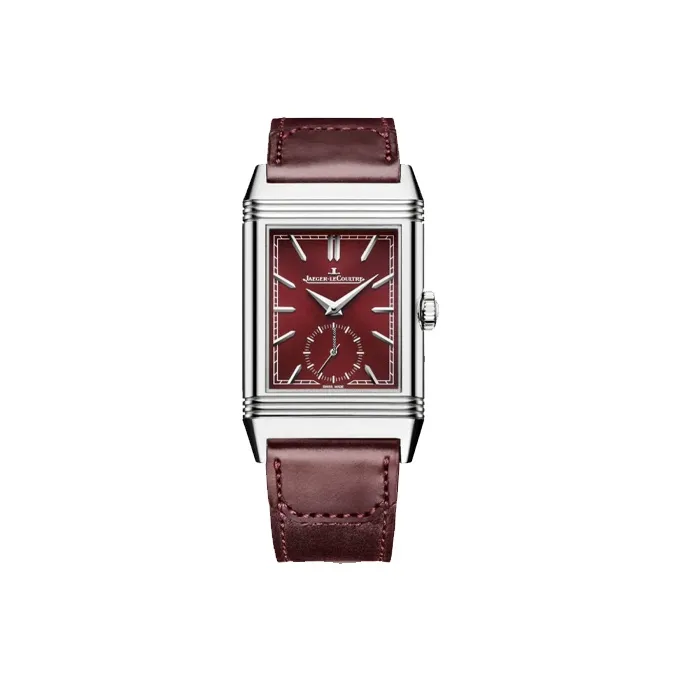 JAEGER LECOULTRE Flip Collection REVERSO Manual Mechanical Movement Women's Watch Watch 45.6*27.4mm Red Watch Dial-0