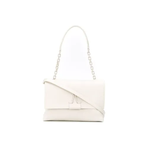 OFF-WHITE Binder Clip Shoulder Bag White