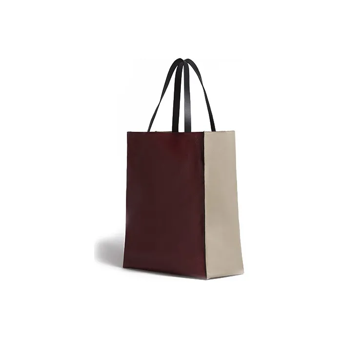 MARNI Calfskin Handbag Handbag Women's White And Red-2
