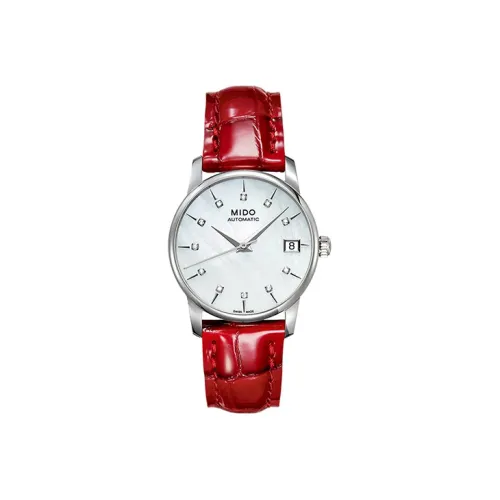 MIDO Wmns Baroncelli Series Mechanical Watch M007.207.16.106.00 Red/White