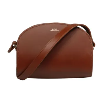 A.P.C Leather Crossbody Bag Mini Women's Brown
