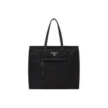 PRADA Nylon Tote Bag Shopping Bag Shoulder Bag Handbag Women's Black