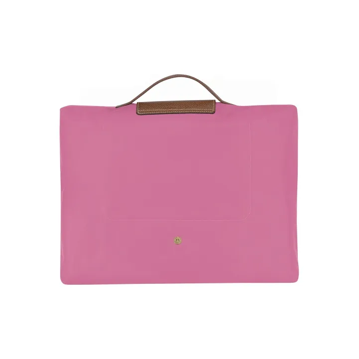 LONGCHAMP Le Pliage Canvas Briefcases Handbags Medium Size Women's Red Peony-2