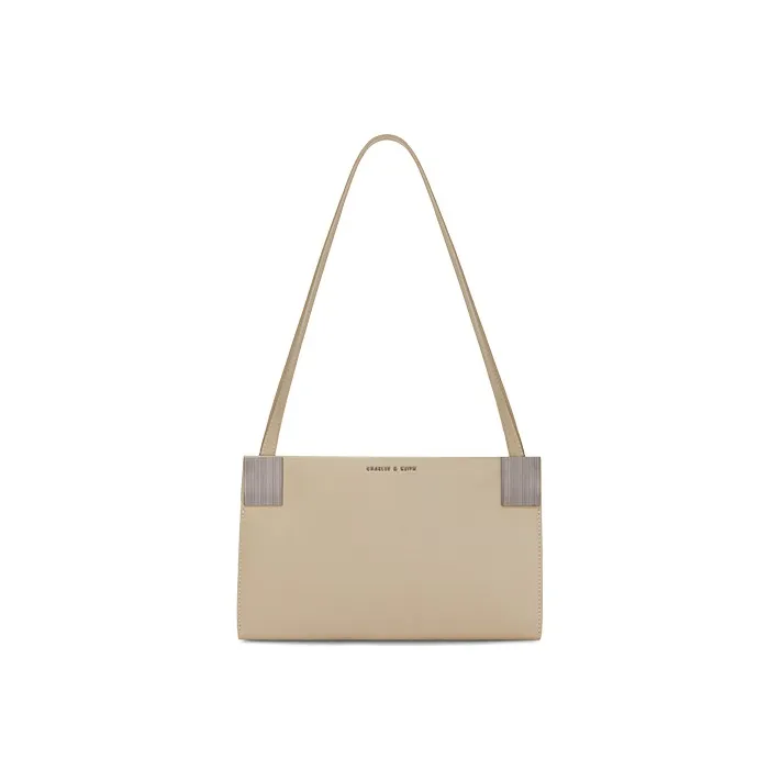 CHARLES&KEITH Cow Leather One Shoulder Bag Women's-4