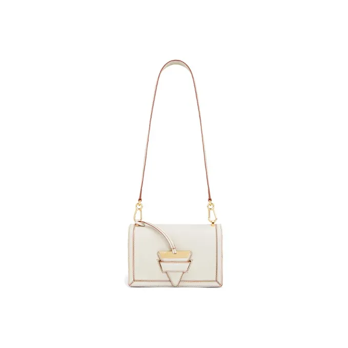 LOEWE Barcelona Soft Grained Calfskin Handbags Shoulder Bag Crossbody Bag Small Size Women's Light Wheat-6