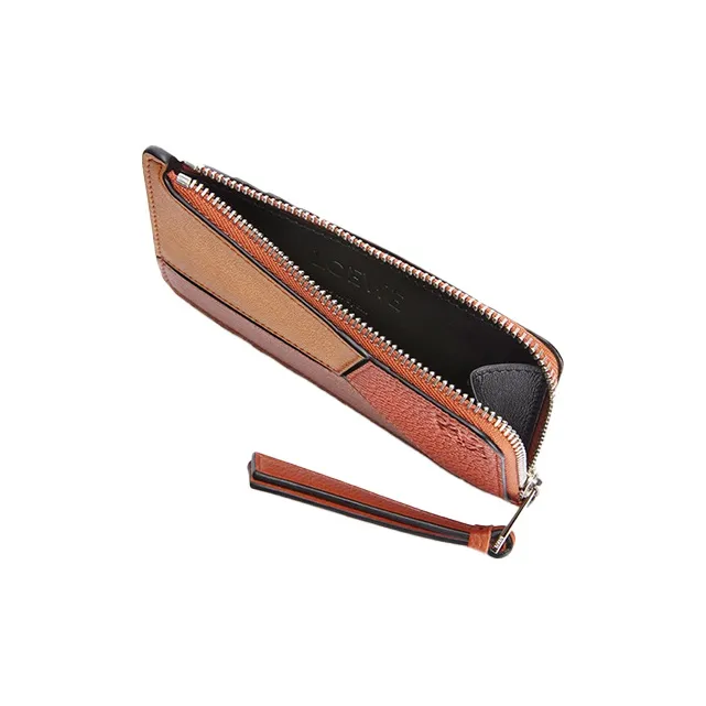 LOEWE Puzzle Cow Leather Card Holder Men's Multicolor-2