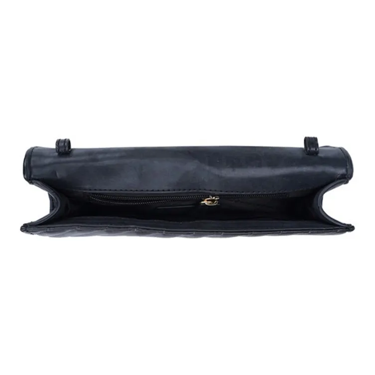 MICHAEL KORS Rose Leather Flap Bag Shoulder Bag Crossbody Bag Women's Black-4